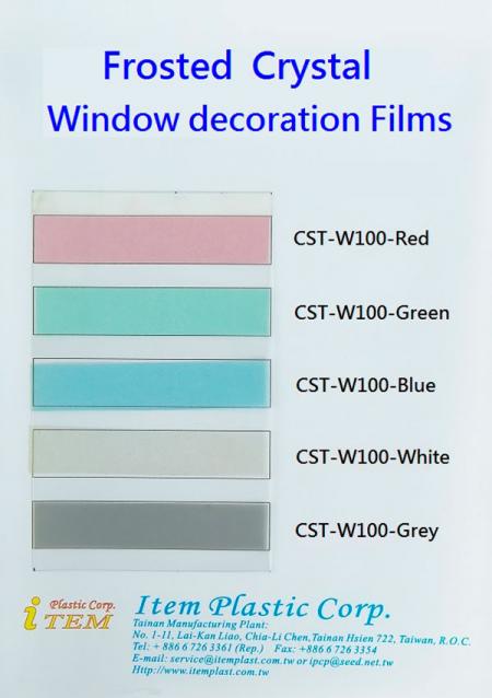 Color Swatch-Frosted Window Decorative