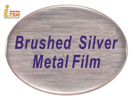 Brushed Silver Domed label