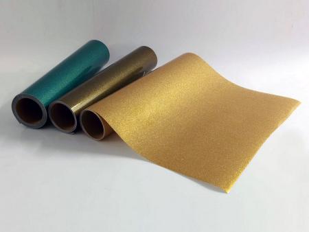 Gold Glitter Decorative Film - Transparent Gold Glitter Film