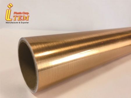 The close look on the printable metallic film